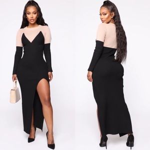 Fashion Nova Colorblock sweater dress